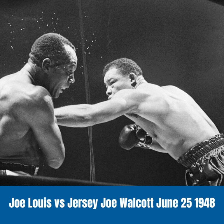 Joe Louis vs Jersey Joe Walcott June 25 1948